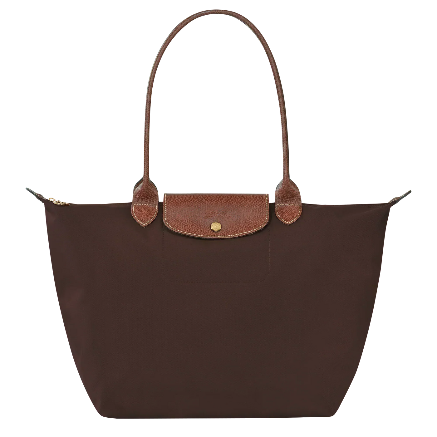 Ariana | Large Dark Brown Nylon Tote