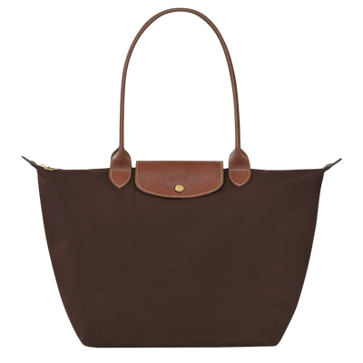 Ariana | Large Dark Brown Nylon Tote