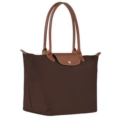 Ariana | Large Dark Brown Nylon Tote