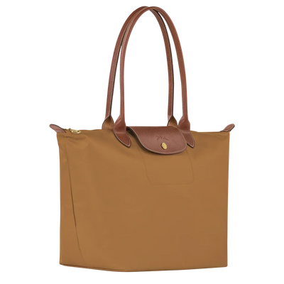 Kaia | Large Nylon Carryall Tote in Caramel